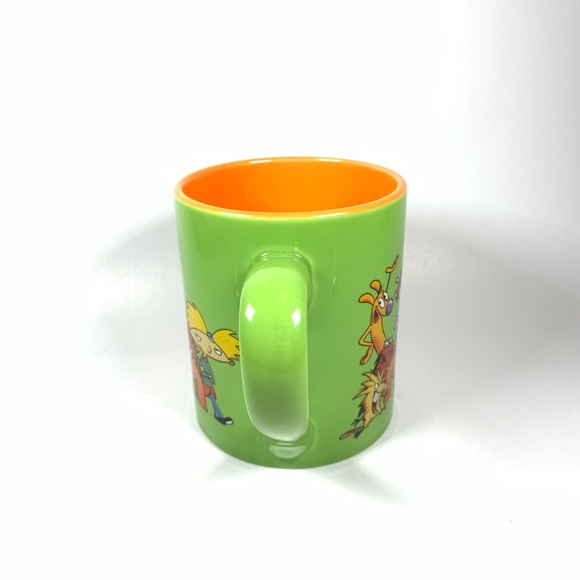 Nickelodeon Retro 90's Characters 14 oz Coffee Mug Green & Orange Ceramic - Picture 4 of 5